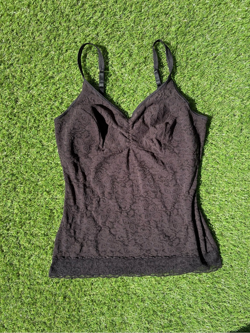 Black Lacey Cami Top